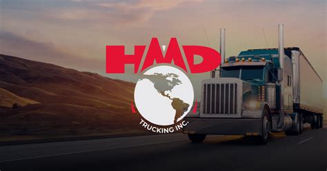 Hmd trucking inc - Jun 5, 2022 · If you want to work with a company that cares about the driver’s overall health and wellbeing, HMD Trucking is the place for you. Here is a list of our fleet rates by potential annual earnings (with benefits included): Local Dry van — $70,000 - $75,000. Regional Dry van — $80,000 - $85,000. OTR Solo — $90,000 - $95,000. 